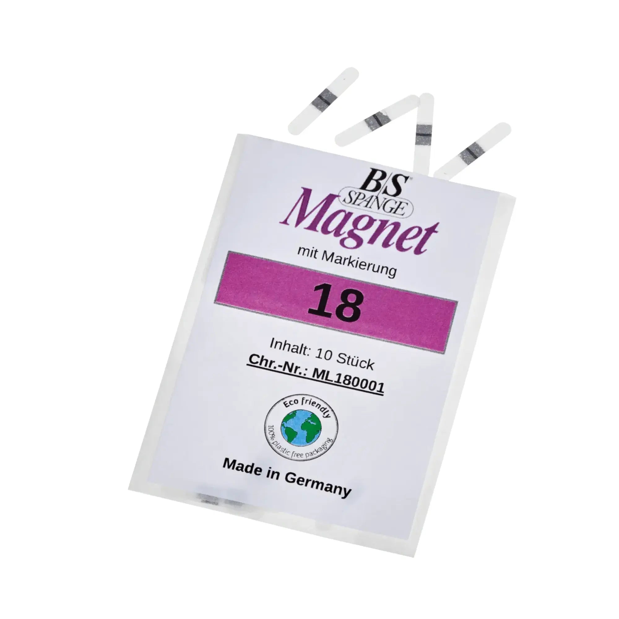 Languettes B/S Magnet - Lot de 10 - Largeur 3 mm - Plusieurs tailles - Ruck B/S Spange 