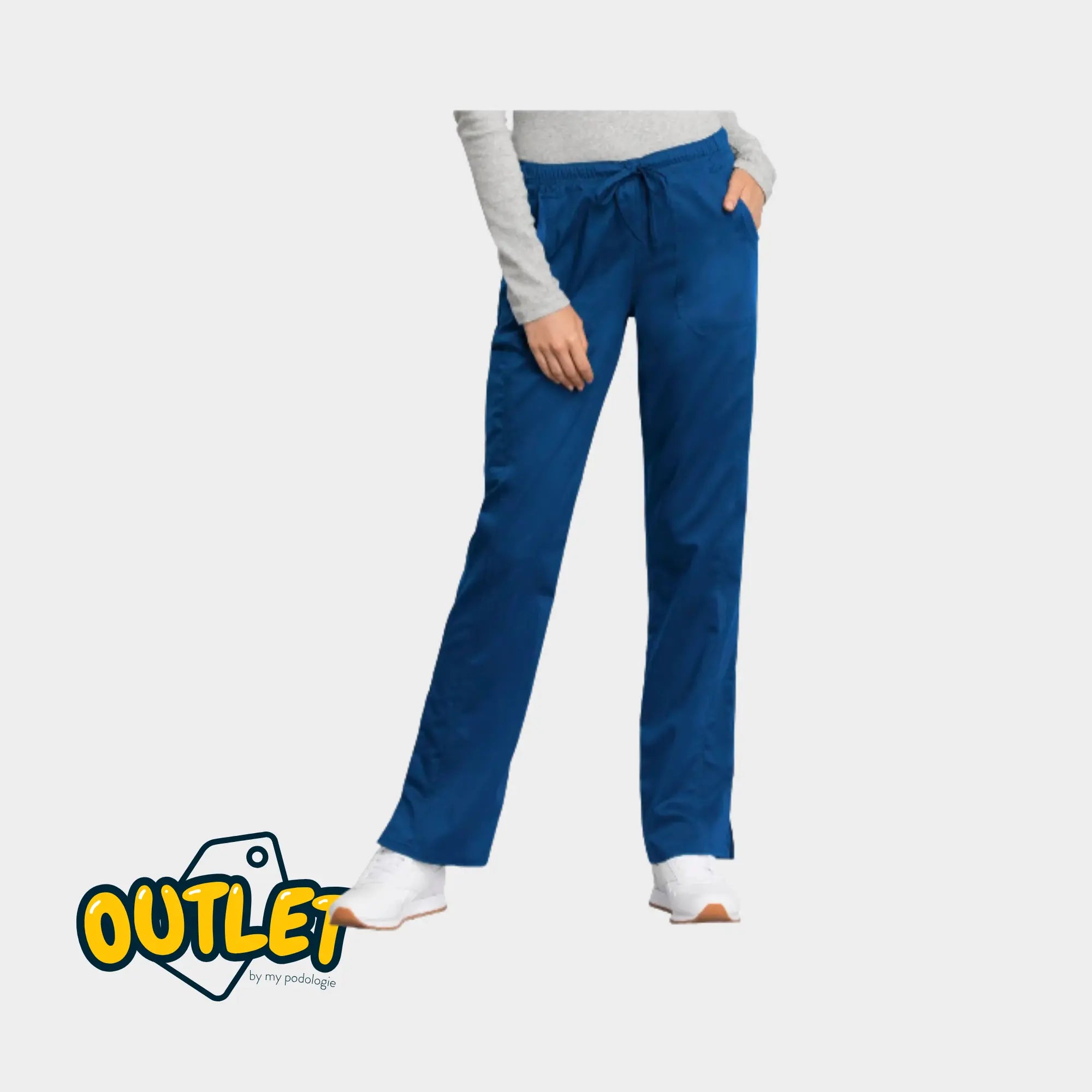 Le Mans - Pantalon droit taille moyenne avec cordon de serrage - Femme - Cherokee - Fin de série Cherokee Authentic Workwear 