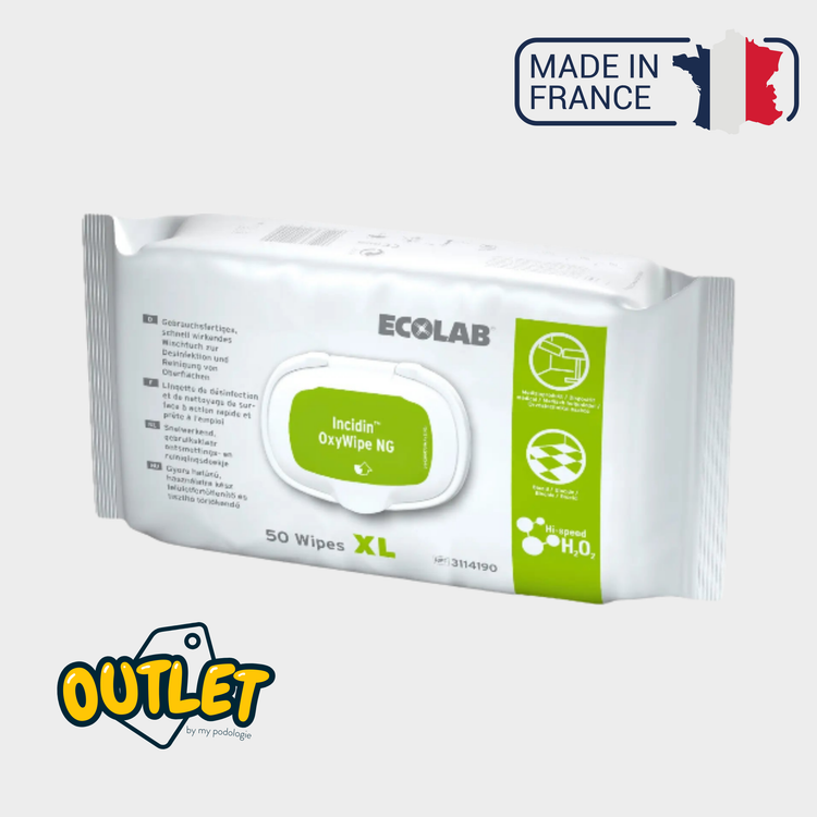 Lingettes Désinfectantes Incidin Oxywipe NG - XL - Ecolab by Anios // Date courte Destockage 