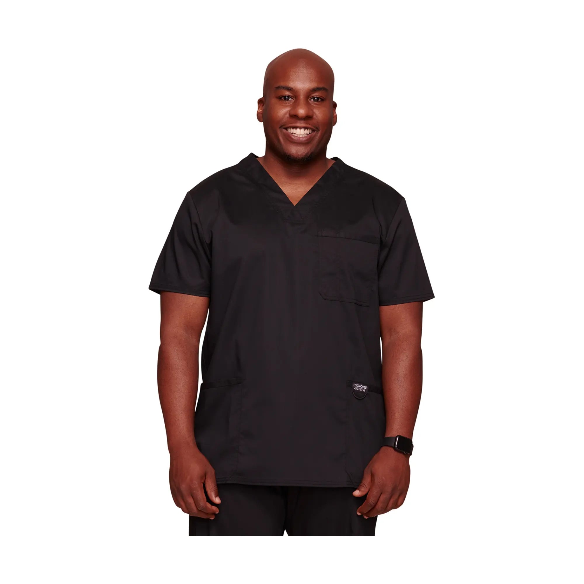 Lourdes - Tunique col V - Homme - Cherokee Cherokee Authentic Workwear  Noir-3XL