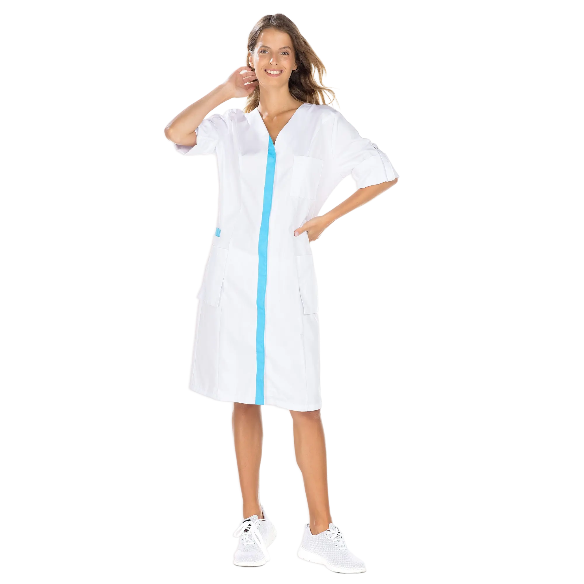 Madison - Blouse longue - 3 types de manches - Femme - 100 cm
