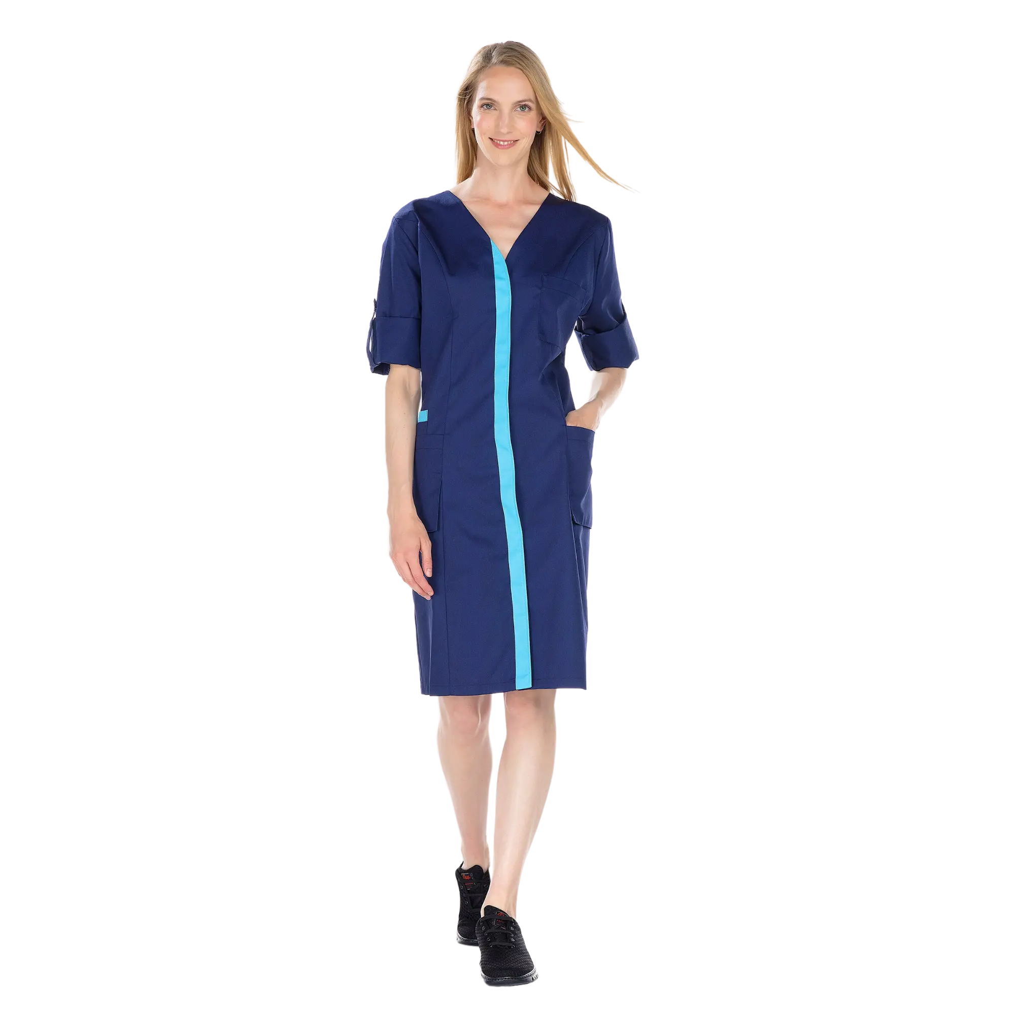 Madison - Blouse longue - 3 types de manches - Femme - 100 cm