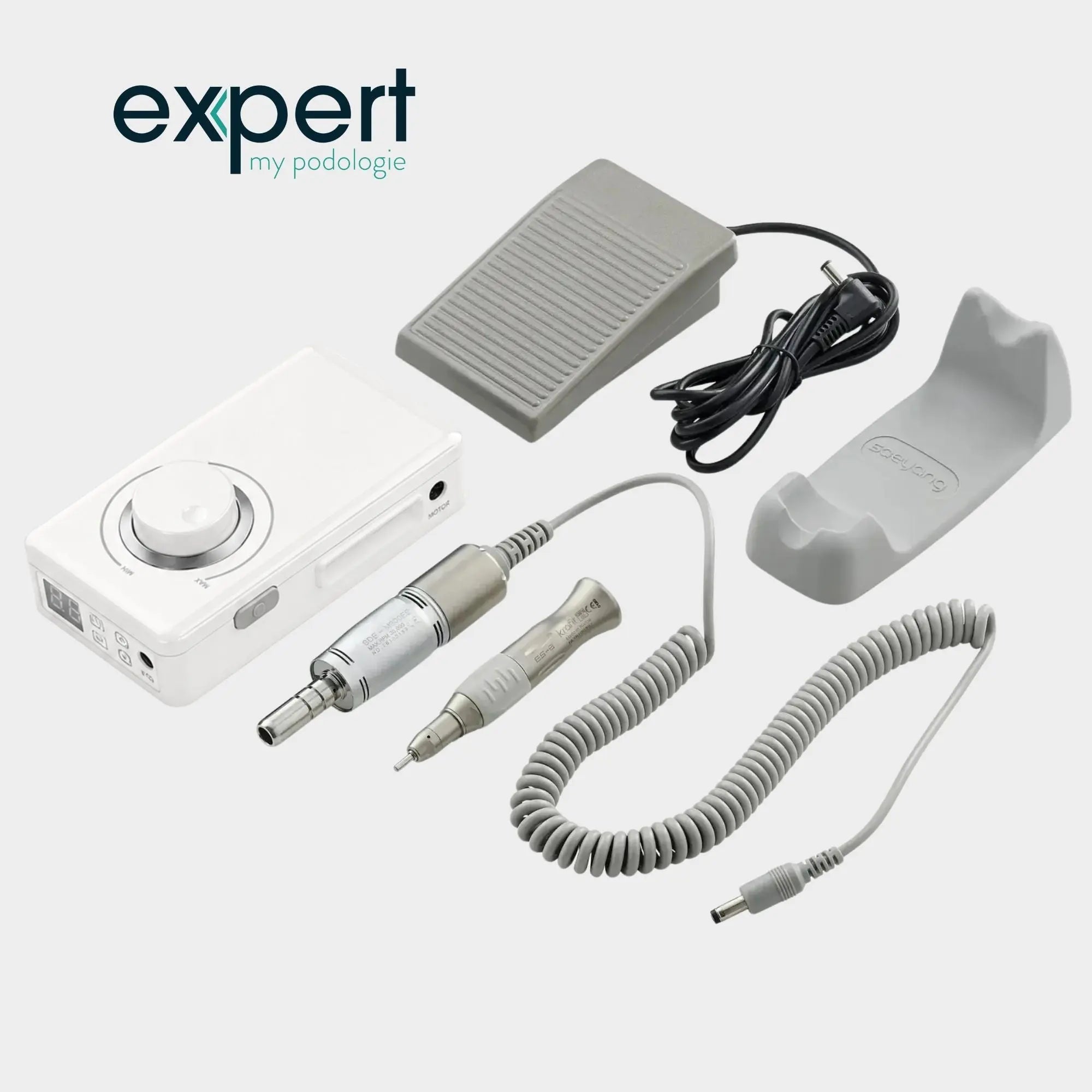 Micromoteur portable PODO38S - Blanc - 30 000 tr/min - Avec pièce à main démontable // Reconditionné Expert 