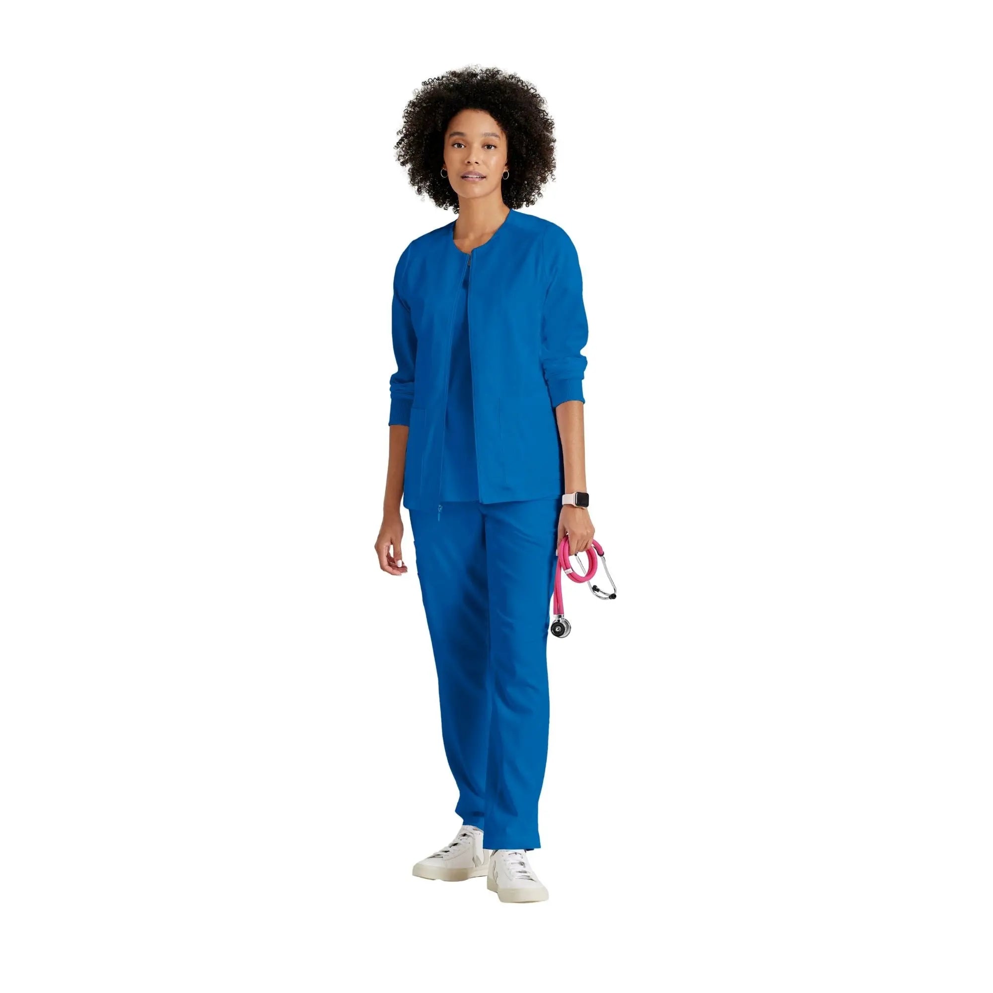 Mila - Veste médicale col rond - Femme - Grey's Anatomy Stretch Grey’s Anatomy 