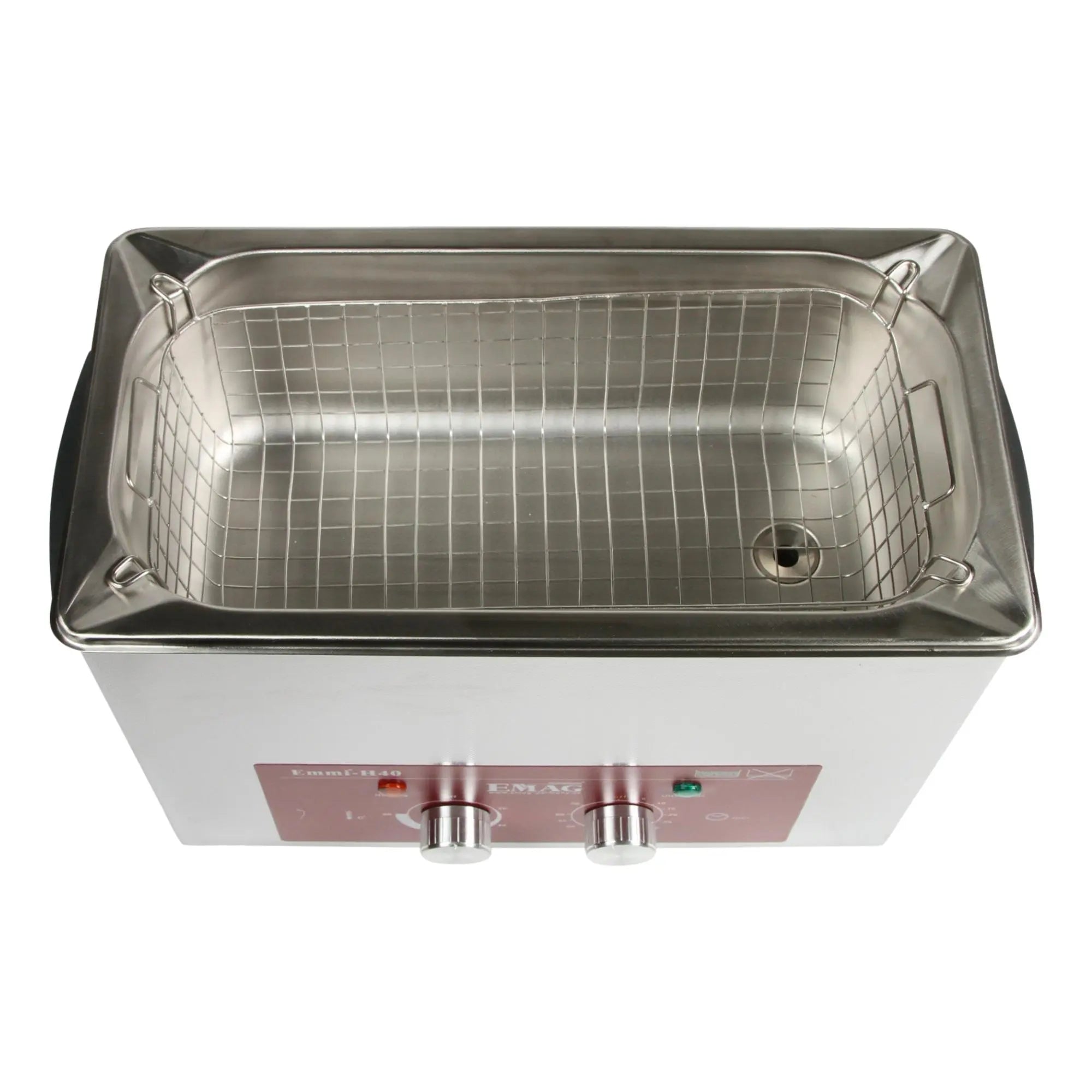 Nettoyeur à ultrasons tout en inox 4L - Emmi-H40 avec robinet de vidange - My Podologie