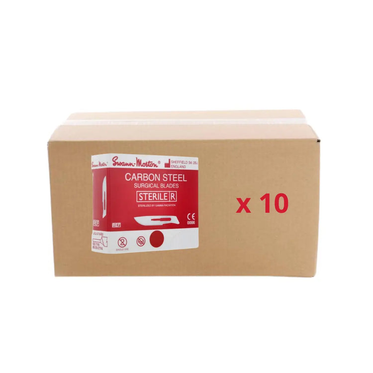 Pack 10 boîtes de 100 lames de bistouris stériles - Swann-Morton Swann-Morton 