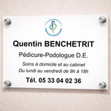 Customizable Chiropodist-Podiatrist professional plaque