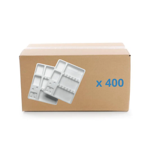Single-use care trays with compartments - 3 formats - Box of 400 My Podologie 