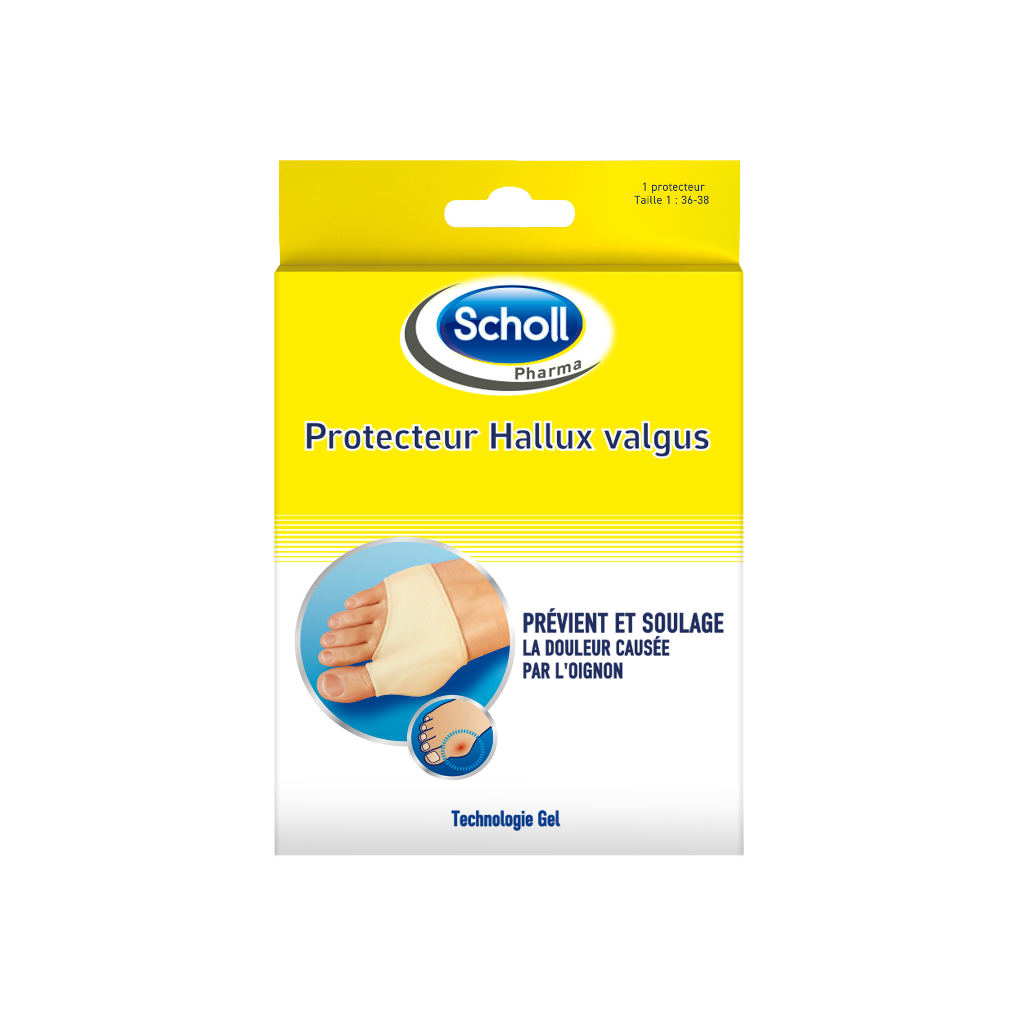 Protecteur Hallux Valgus Oignons - Scholl Scholl  1 : 36/38
