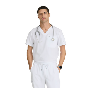 Rally Top - Haut médical slim et élégant - Col V - Homme - Barco Unify BARCO UNIFY 