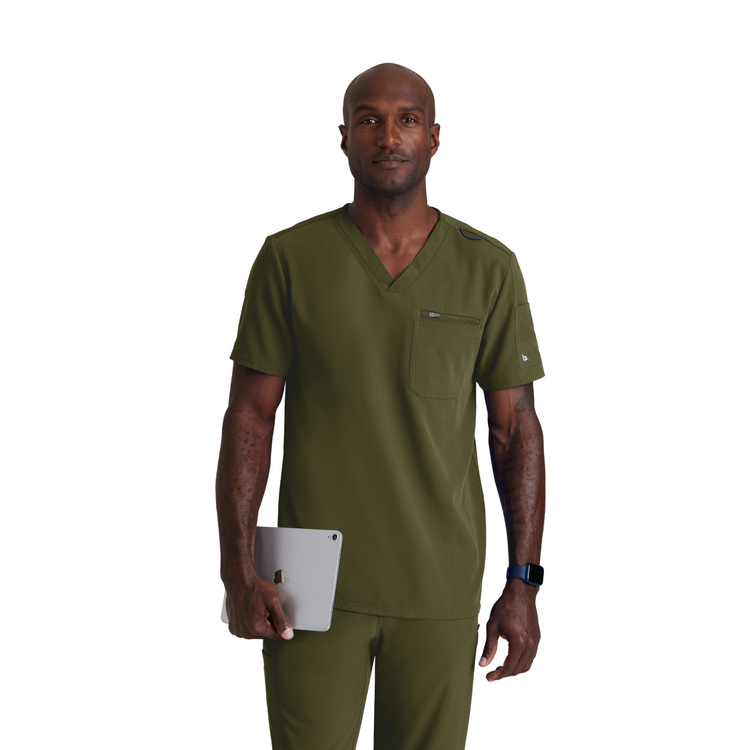 Rally Top - Haut médical slim et élégant - Col V - Homme - Barco Unify BARCO UNIFY 