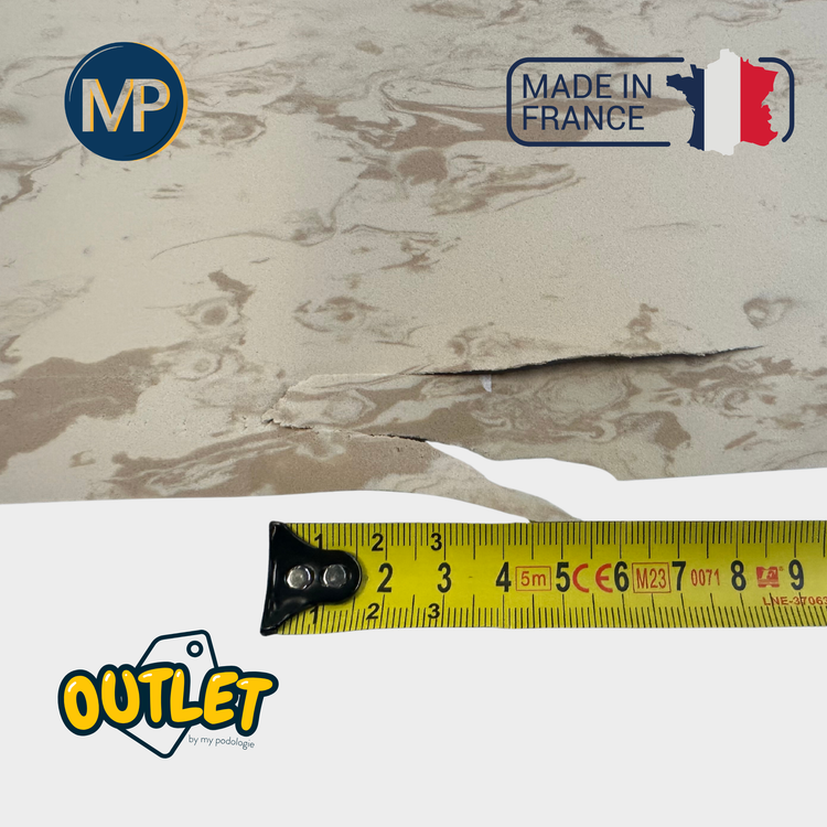 Recouvrement PE EVA Beige/marron foncé - Shore 30 - 1mm - 1035 x 1030 mm // Défaut MP 