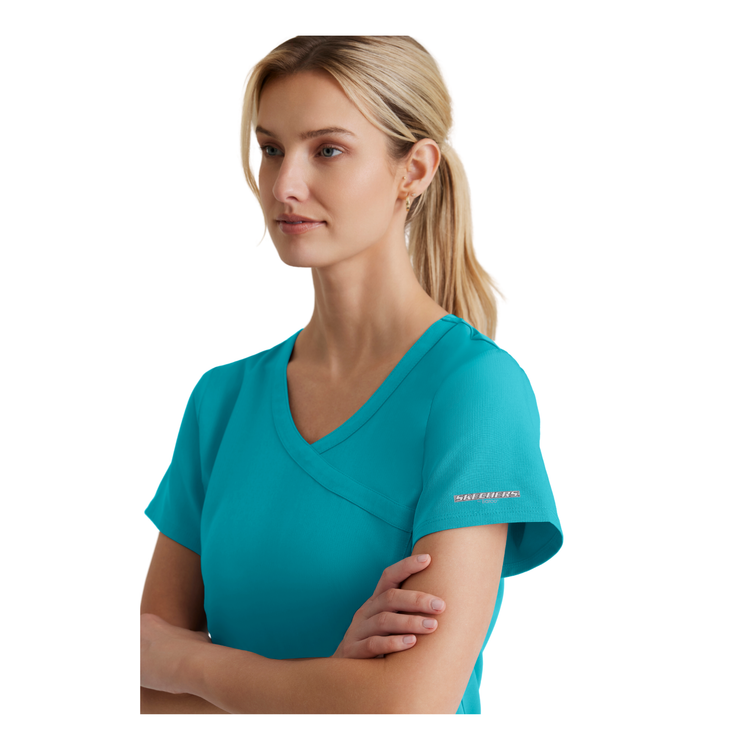Reliance Top - Haut médical avec col croisé - Femme - Skechers SKECHERS 
