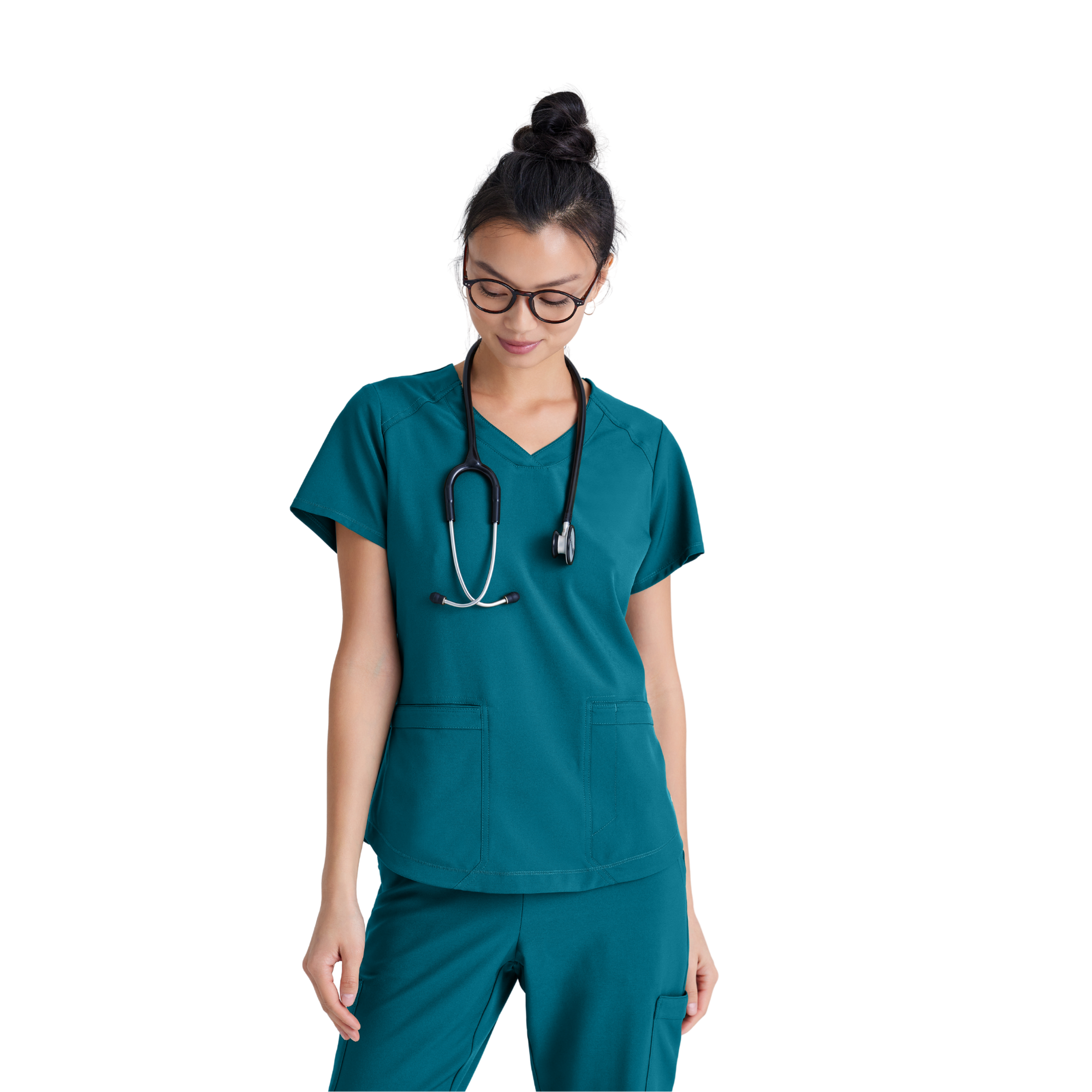 Rhythm Top - Tunique médicale classique et moderne - Femme - Grey’s Anatomy Evolve GREYS ANATOMY EVOLVE  Bleu Bahama / XL