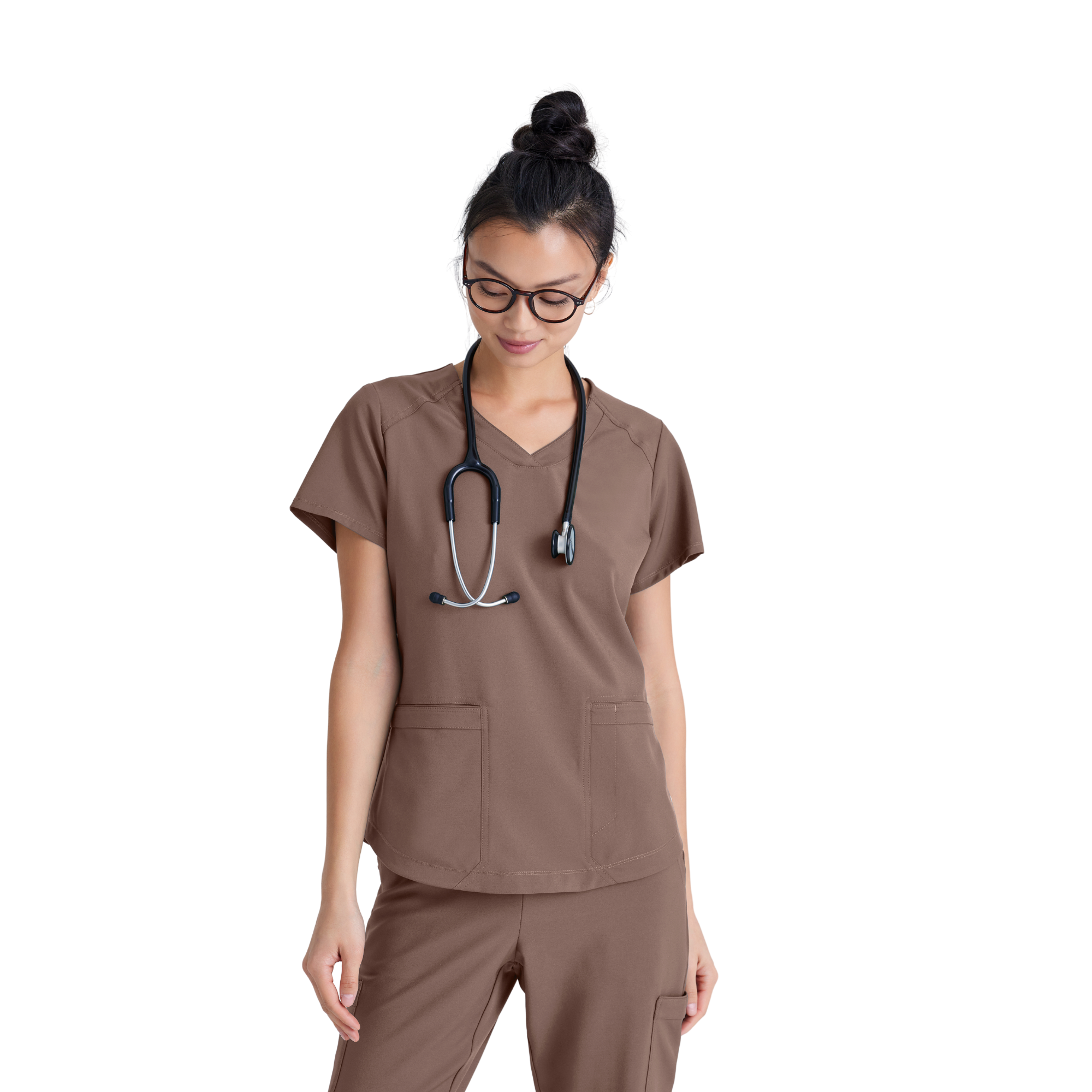 Rhythm Top - Tunique médicale classique et moderne - Femme - Grey’s Anatomy Evolve GREYS ANATOMY EVOLVE  Bois flotté / XL