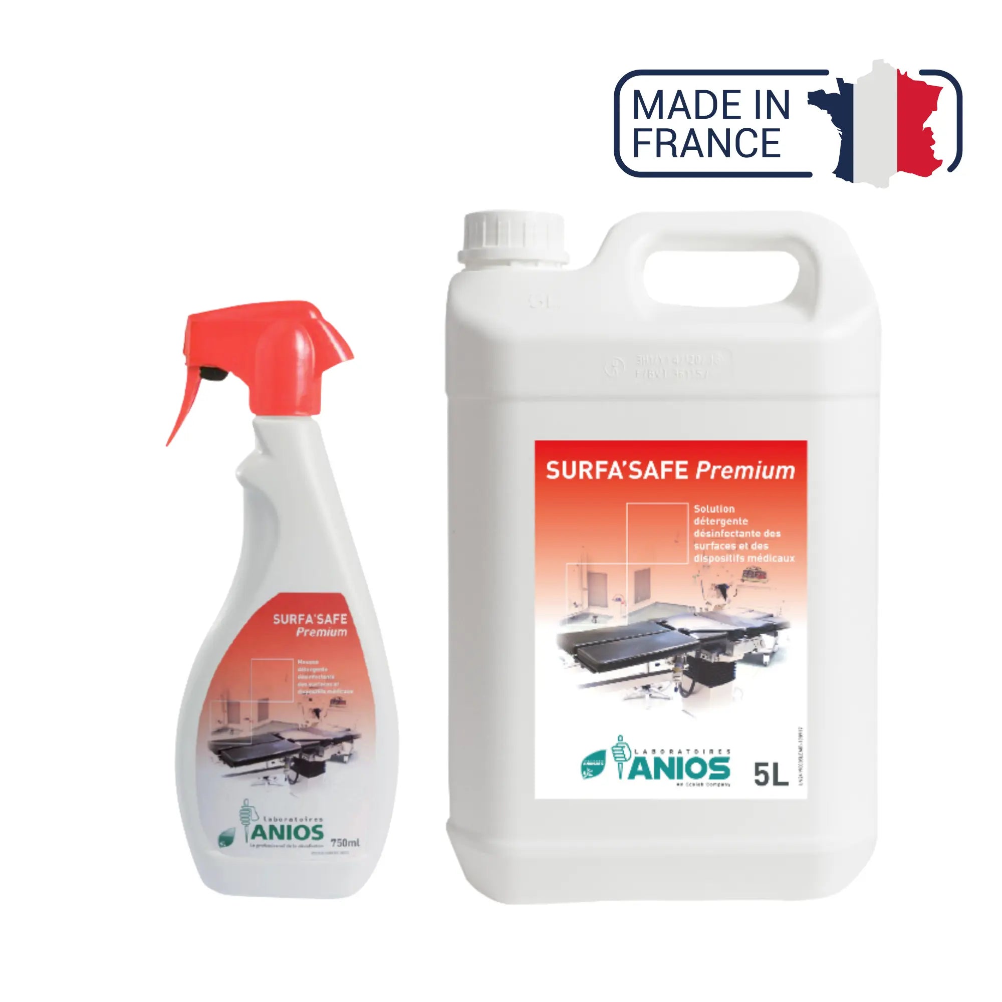 Surfa'safe Premium - Mousse détergente désinfectante - Anios Anios