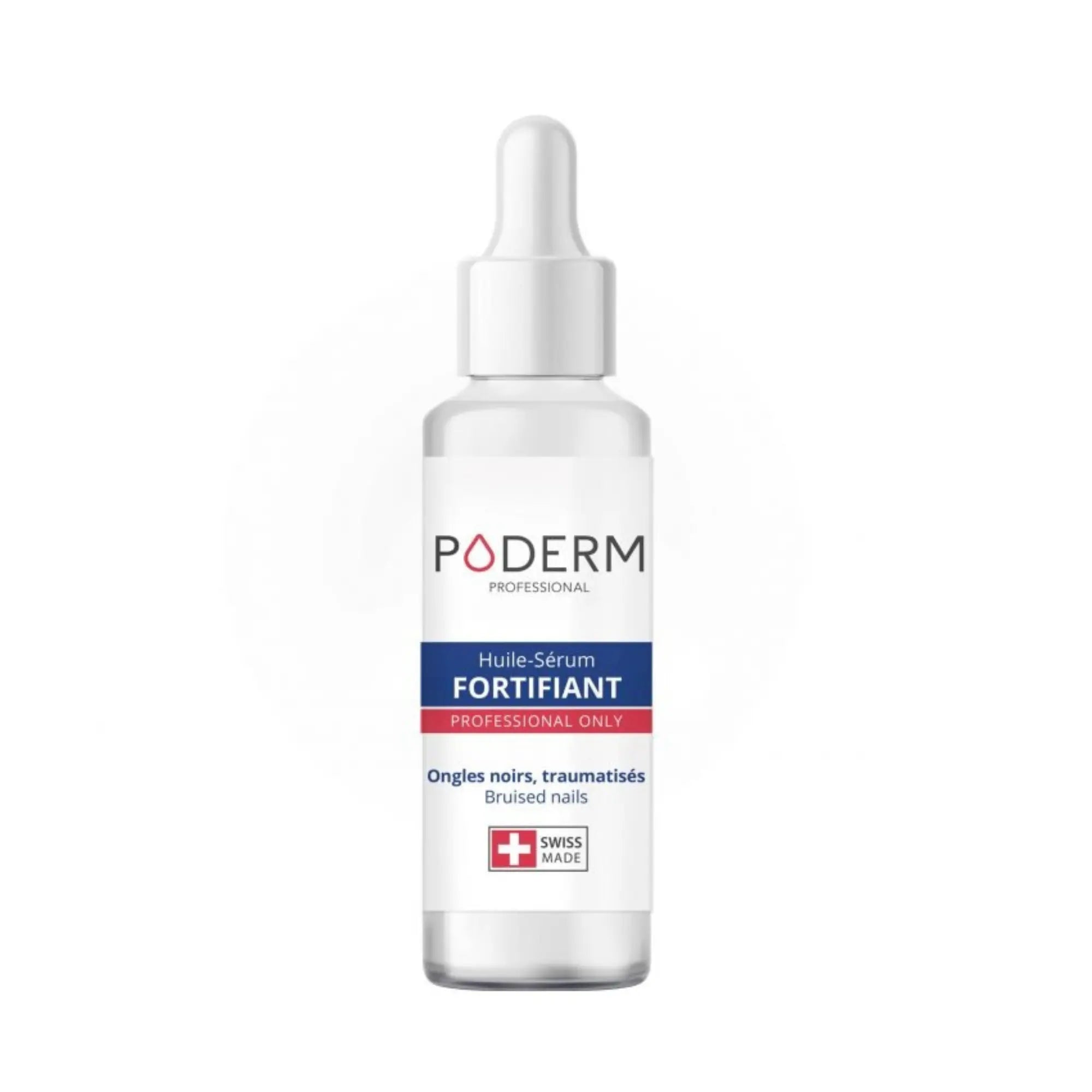 Traitement Ongles noirs, traumatisés - 30ml - Fortifiant - Application avec pipette - Poderm Professional - My Podologie