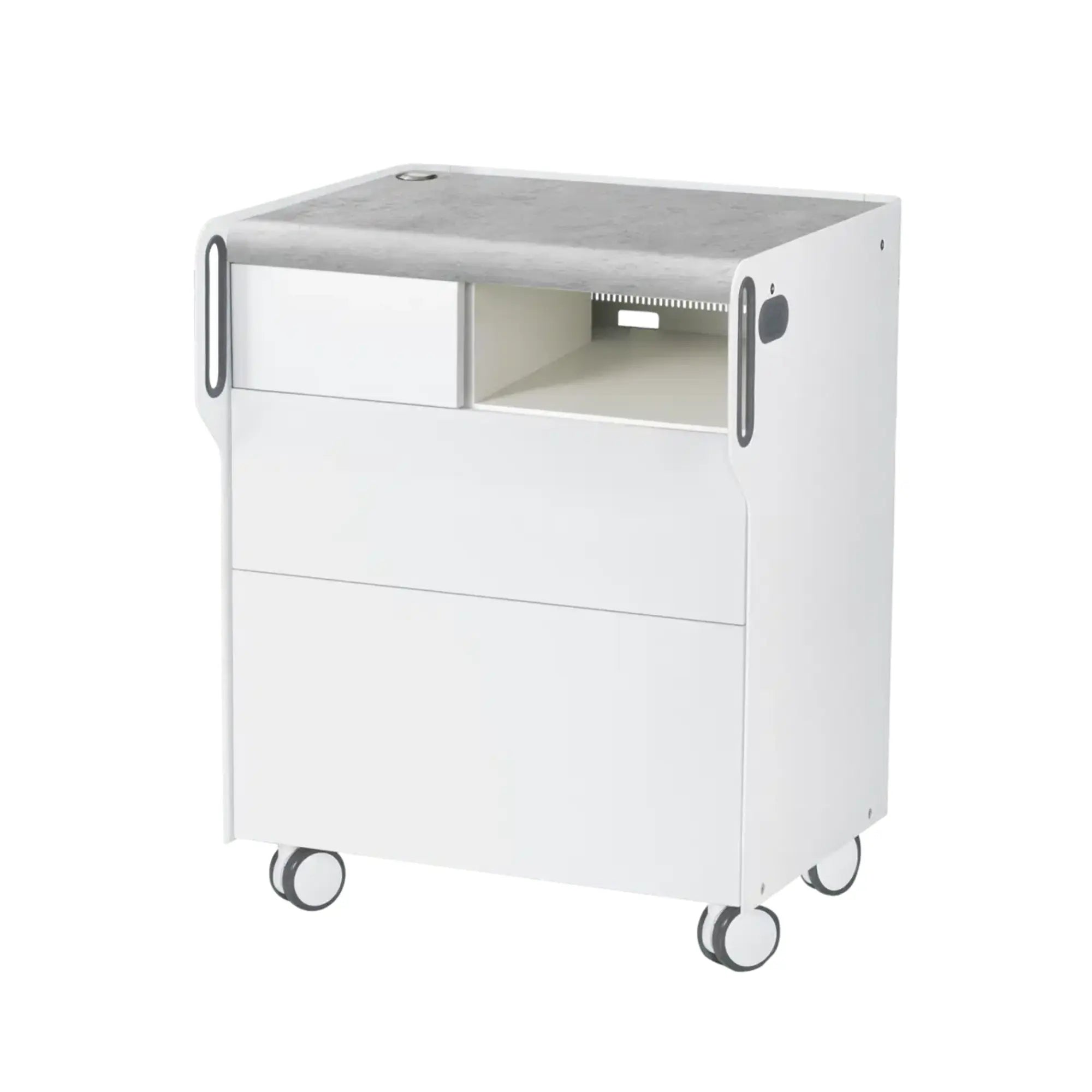 Unité de Podologie "Room Move"- Taille M - Ruck Ruck  Béton-2-compartiment-micromoteur-à-droite-Cercle-X