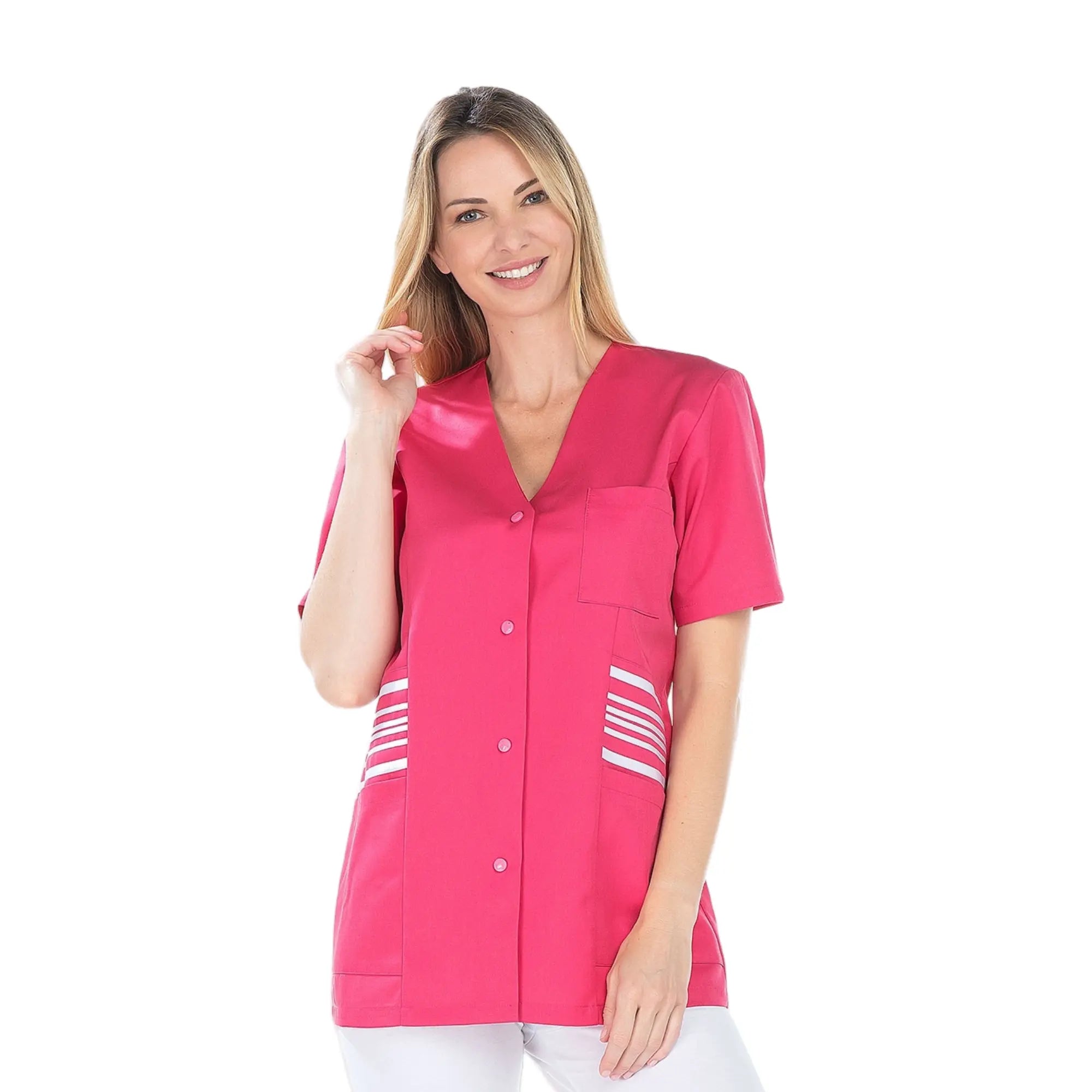 Zoé - Tunique - Manches Courtes - Femme - 75 cm My Blouse  Tencel-Rose-T6-XXXL