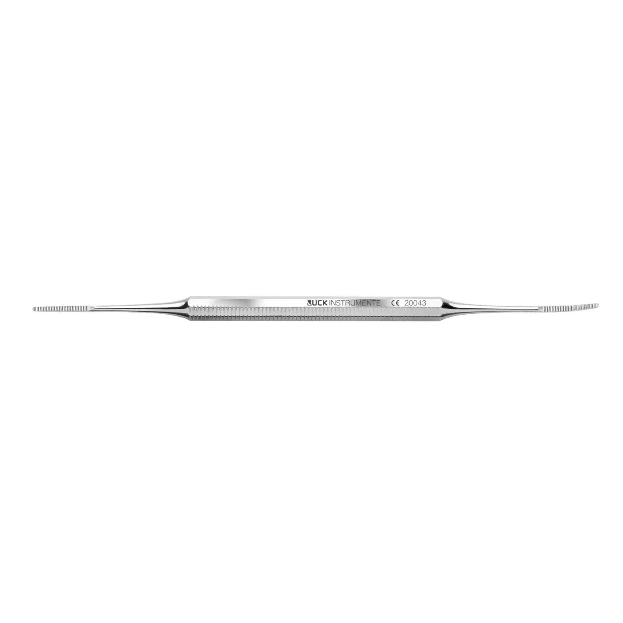 Curette double étroit, droite/pliée - Longueur : 13,5 cm - Ruck Ruck